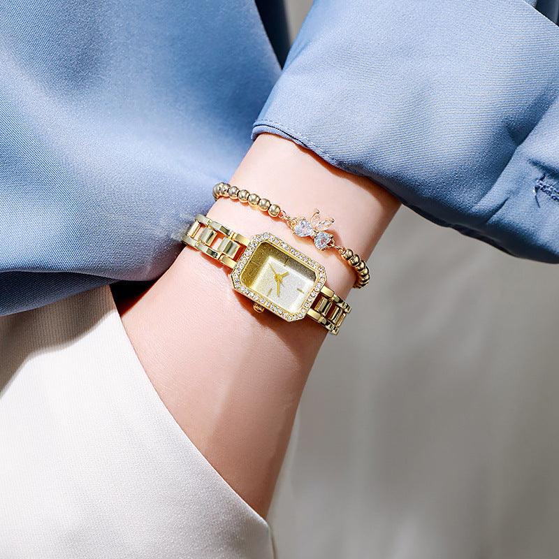 Women's Watch Rhinestone Compact Temperamental - Aaryan Malik اريان مالك