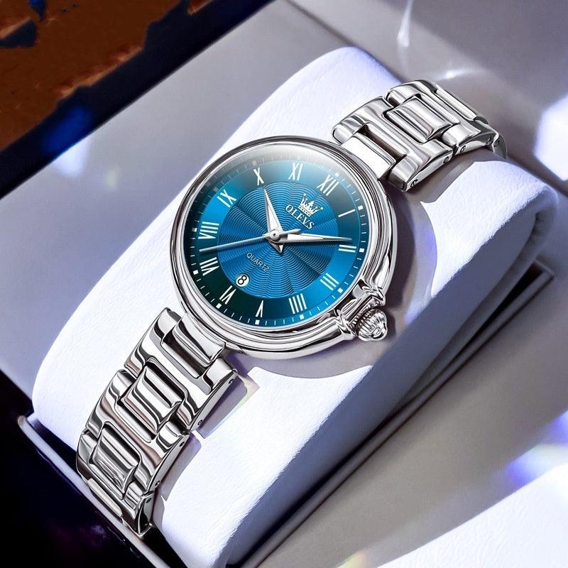 Scale Quartz Luminous Waterproof Sheet Calendar Women's Watch - Aaryan Malik اريان مالك