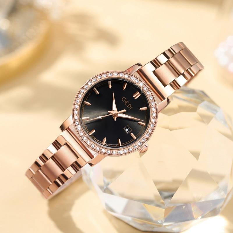 Women's Stainless Steel Quartz Watch - Aaryan Malik اريان مالك