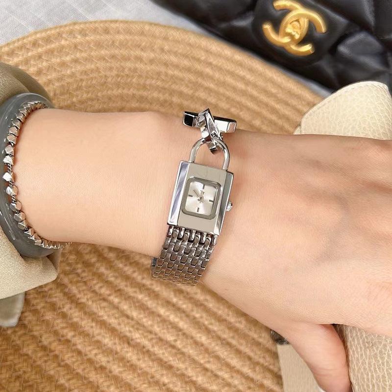 Lock Head Fashion Steel Watch Female Small Dial - Aaryan Malik اريان مالك