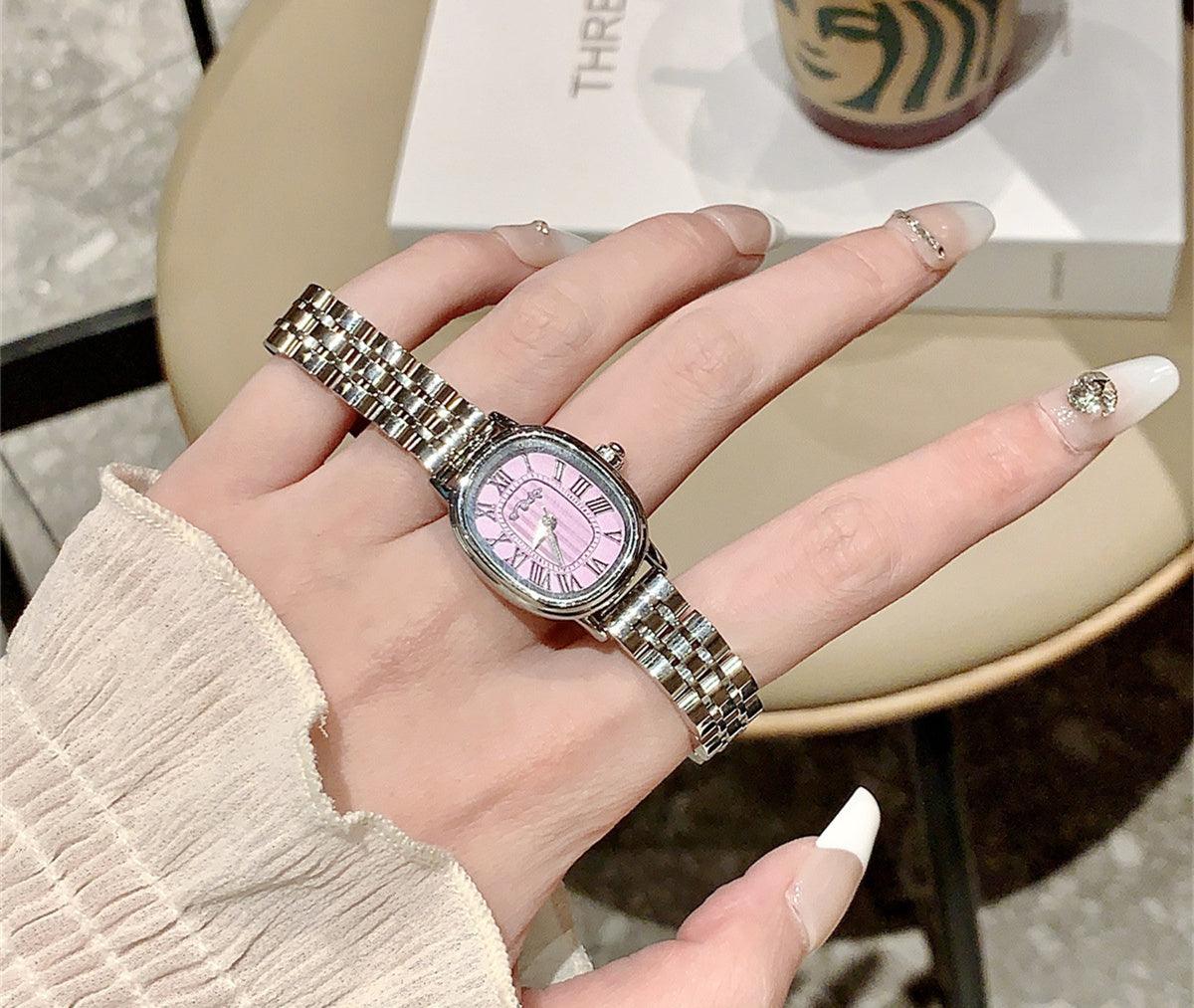 Niche Roman Scale Steel Watch Female - Aaryan Malik اريان مالك