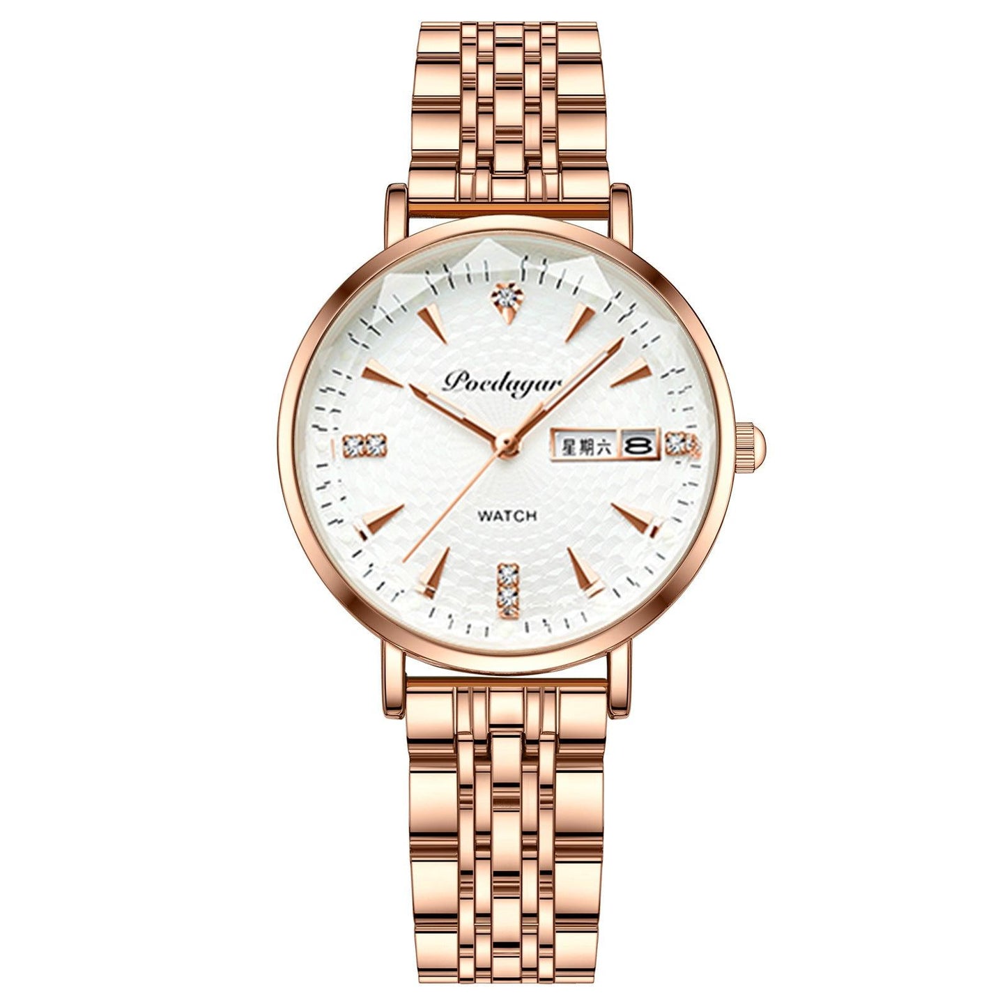 Women's Watch Double Calendar Quartz - Aaryan Malik اريان مالك
