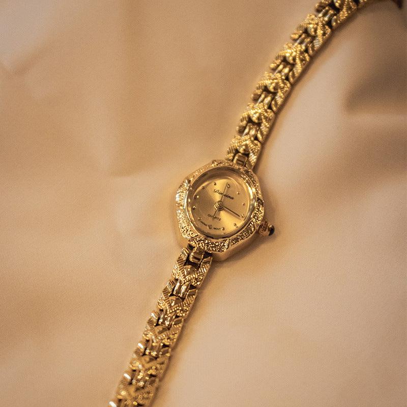 Gilding Copper Strips Middle Ancient Watch - Aaryan Malik اريان مالك