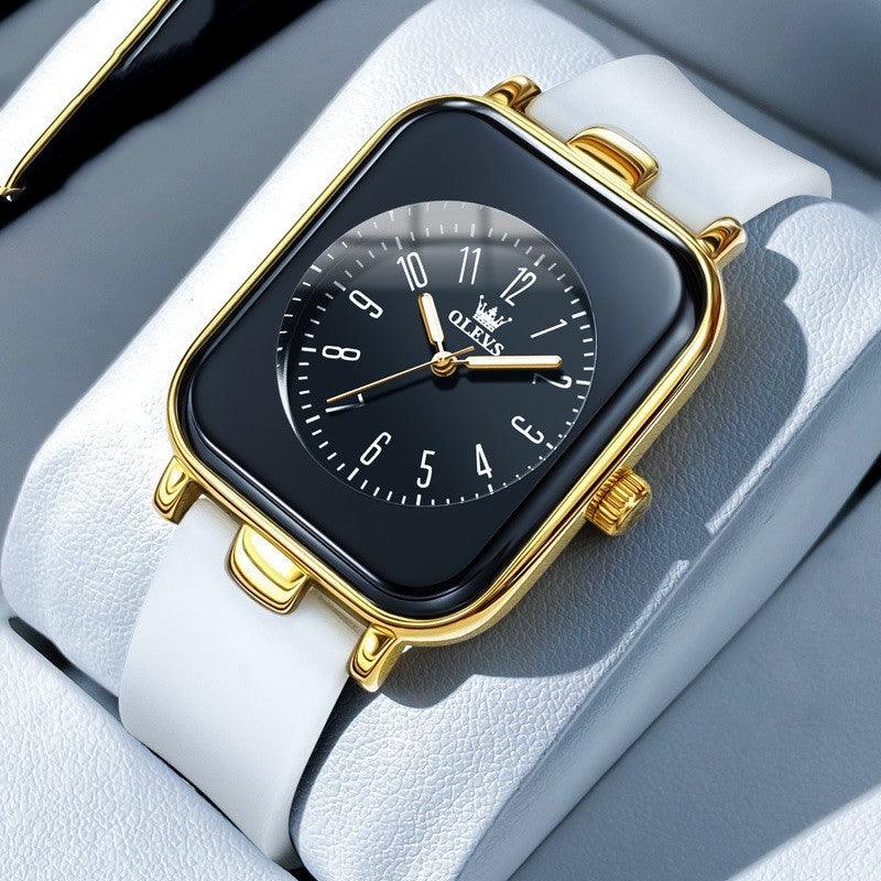 Simple Trendy Silicone Band Quartz Watch For Women - Aaryan Malik اريان مالك
