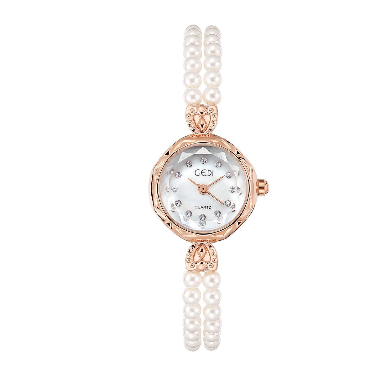 Women's Niche Creative And Slightly Luxury Pearls Strap Watch - Aaryan Malik اريان مالك