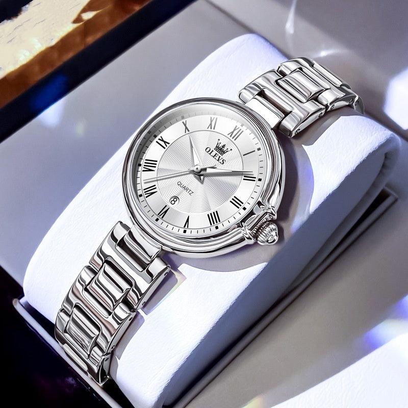 Scale Quartz Luminous Waterproof Sheet Calendar Women's Watch - Aaryan Malik اريان مالك