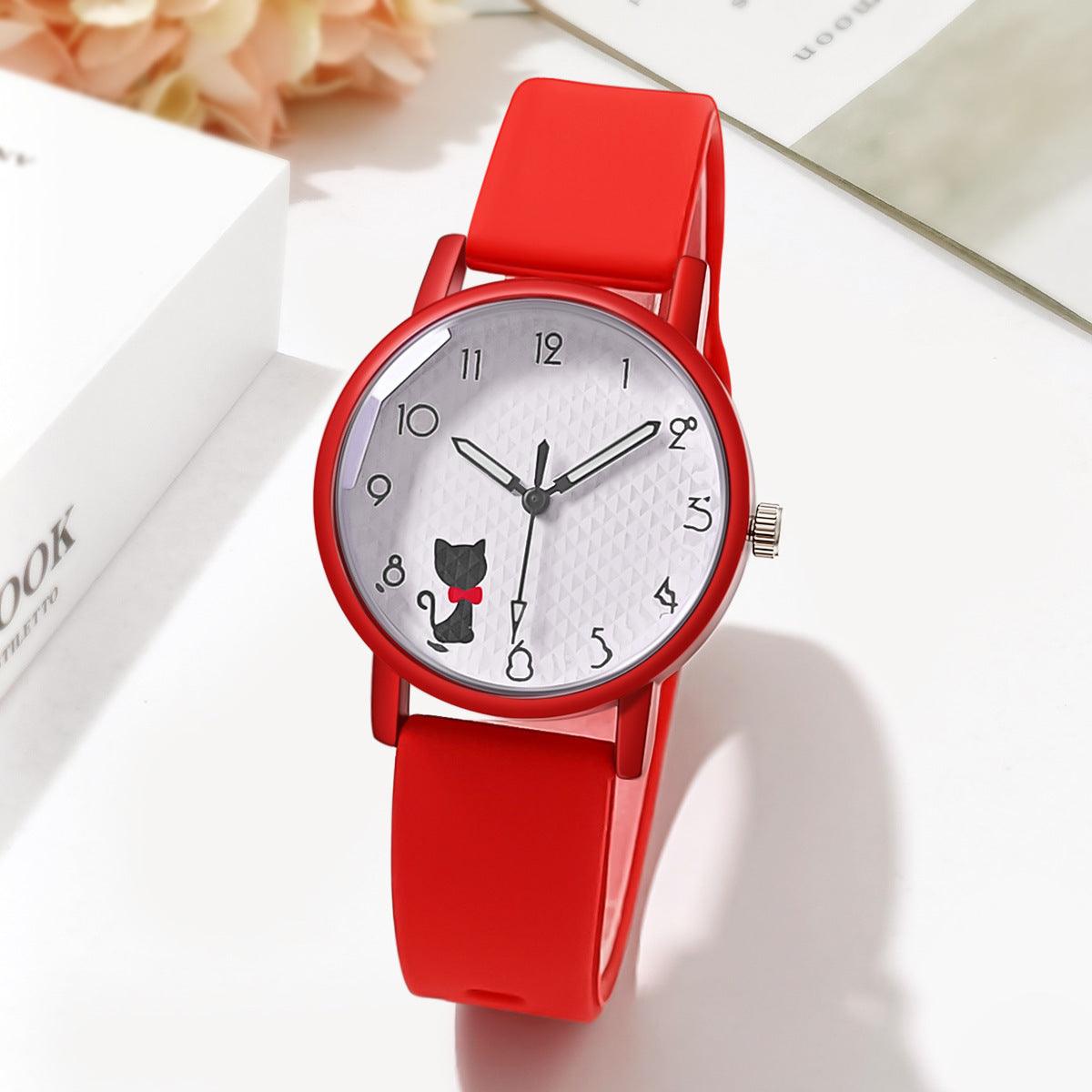 Female Student Silicone Strap Quartz - Aaryan Malik اريان مالك