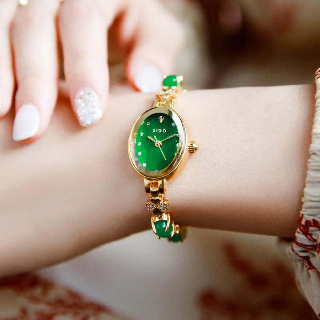 Simple Fashion Temperament Entry Lux Quartz Diamond Waterproof Women's Wrist Watch - Aaryan Malik اريان مالك