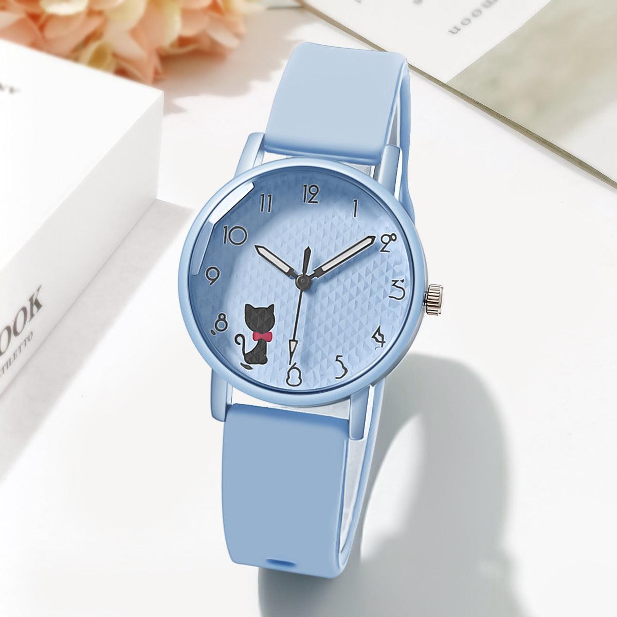 Female Student Silicone Strap Quartz - Aaryan Malik اريان مالك