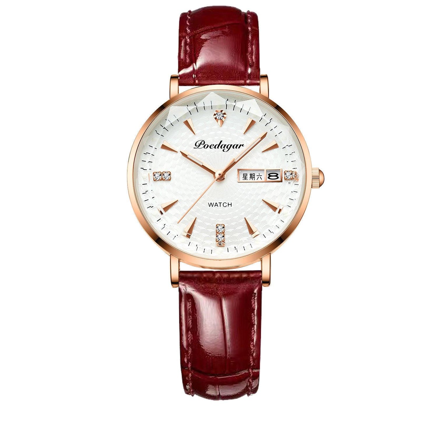 Women's Watch Double Calendar Quartz - Aaryan Malik اريان مالك