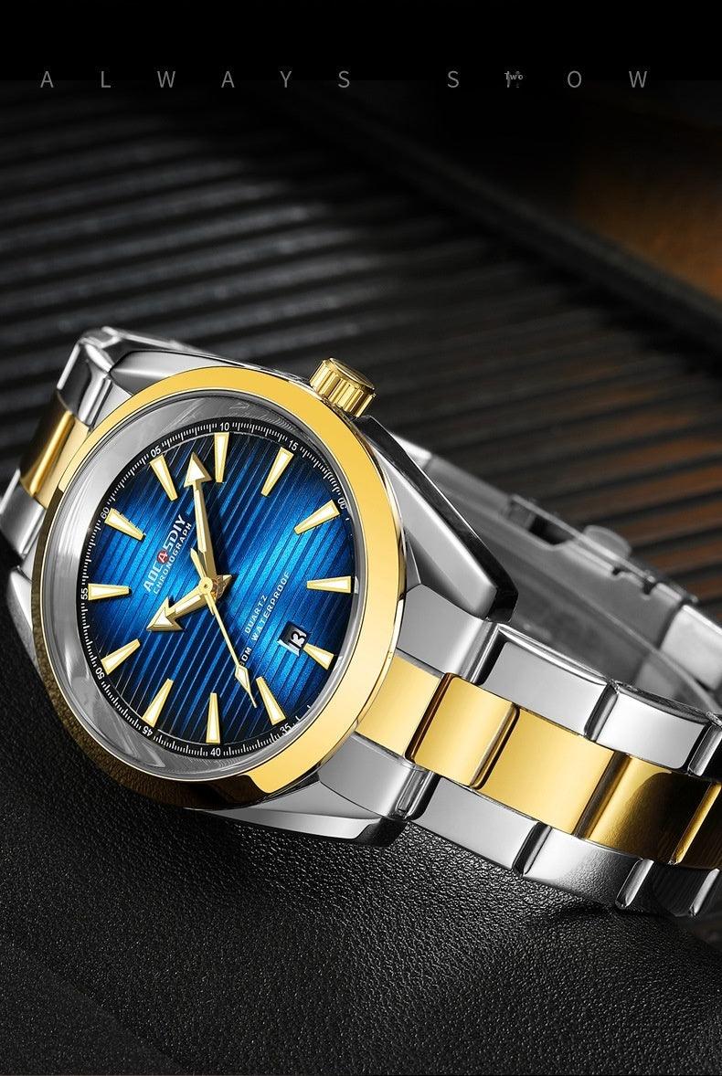 Men's Watch Business Classic Quartz Watch Luminous Waterproof - Aaryan Malik اريان مالك