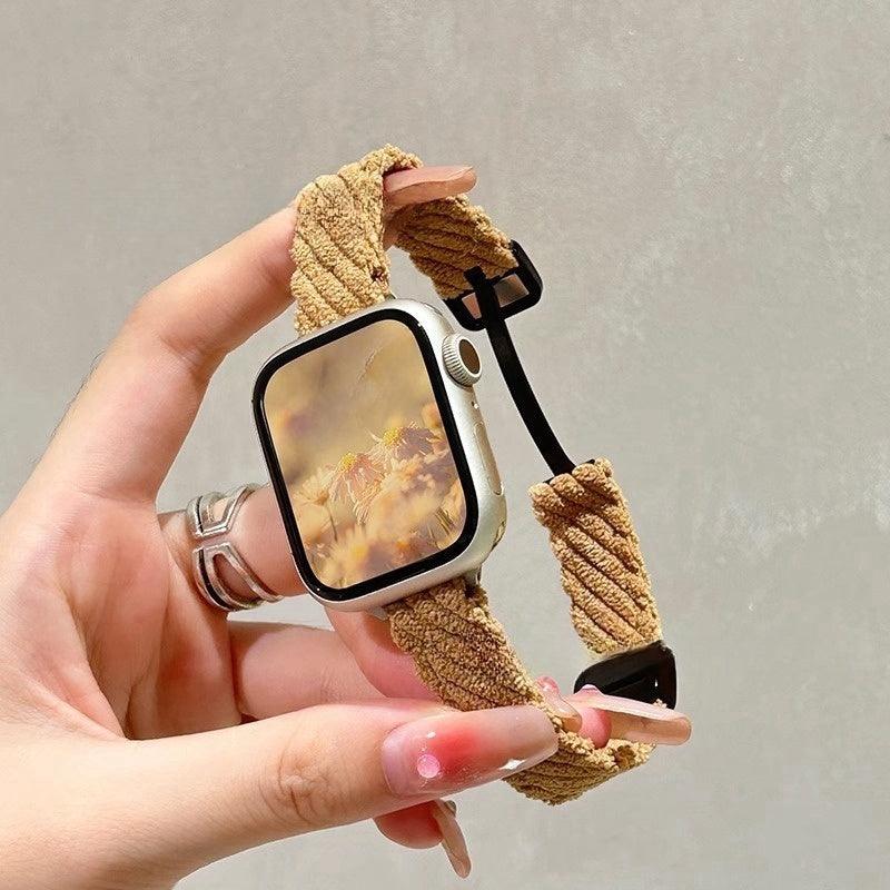 Watch Strap Fashion Casual Plush Knitted Autumn And Winter Women's - Aaryan Malik اريان مالك