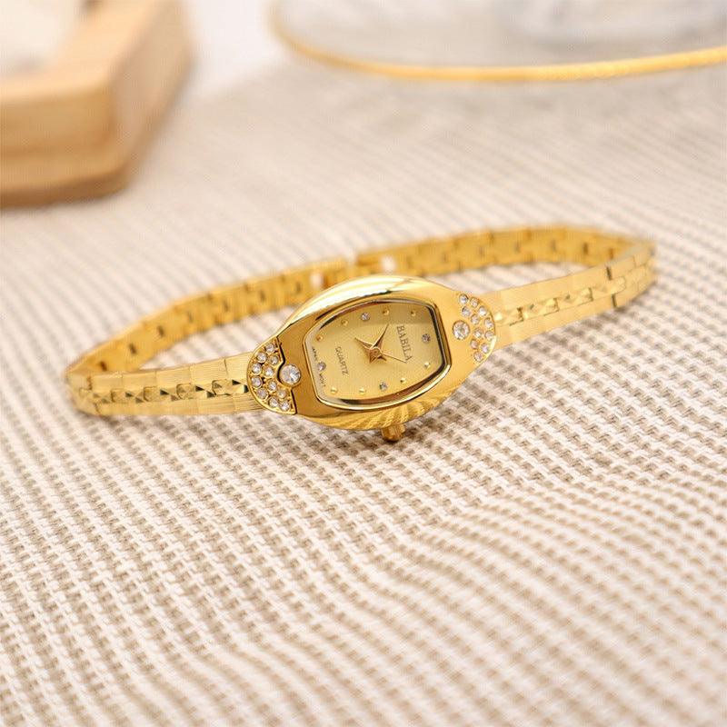 Women's Fashion Alluvial Gold Vintage Pineapple Pattern Watch - Aaryan Malik اريان مالك