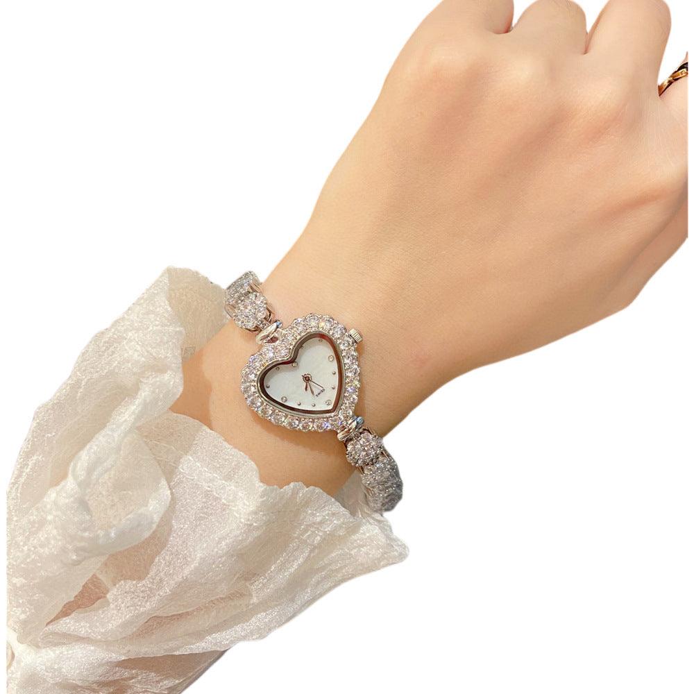 Women's Fashion Casual Diamond Fishbone Watch - Aaryan Malik اريان مالك