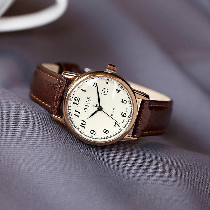 Retro Women's Simple Digital Calendar Casual Watch - Aaryan Malik اريان مالك
