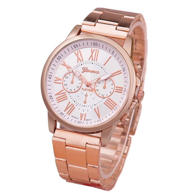 Women's Leisure Alloy Steel Belt Quartz Watch - Aaryan Malik اريان مالك