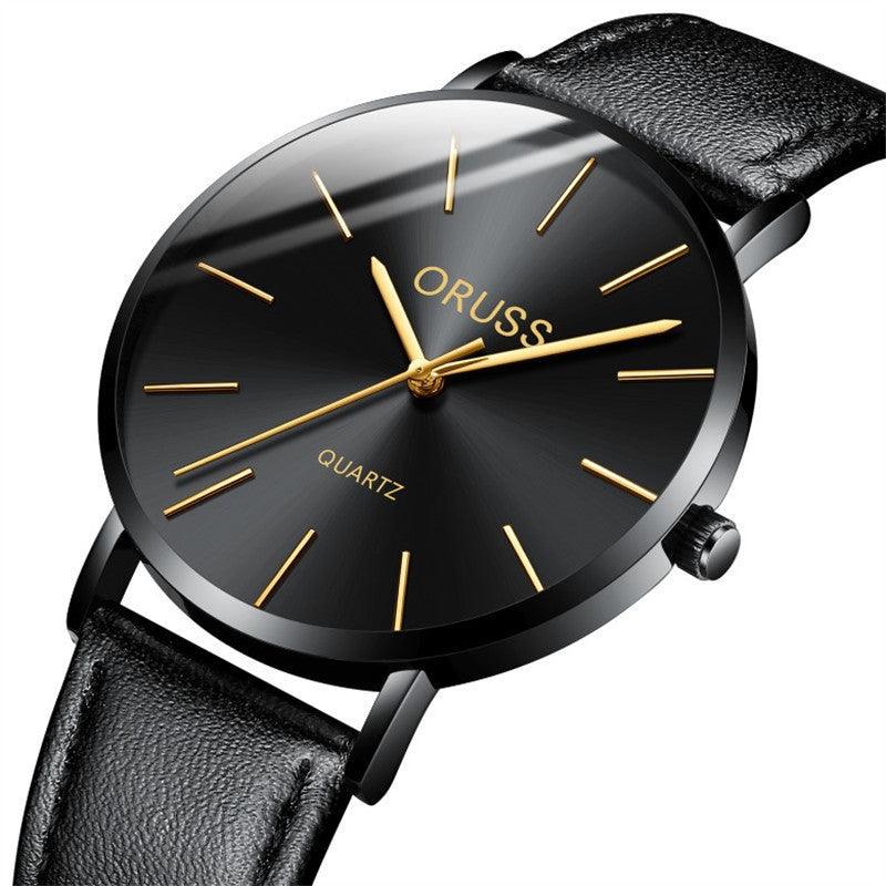 Men's Light Luxury Ultra-thin Belt Watch - Aaryan Malik اريان مالك