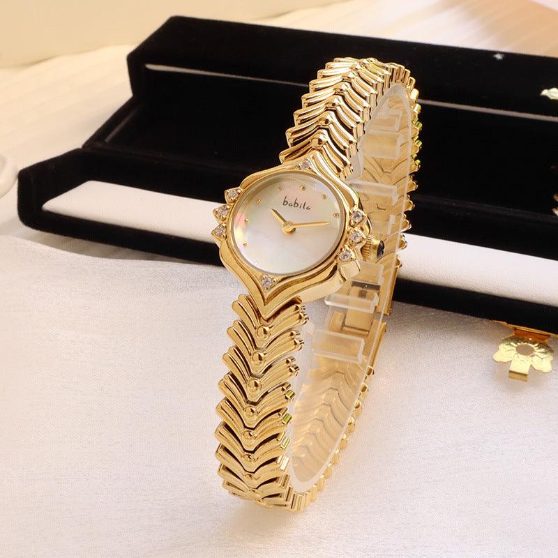 Bamboo Chain Gift Quartz Women's Watch - Aaryan Malik اريان مالك