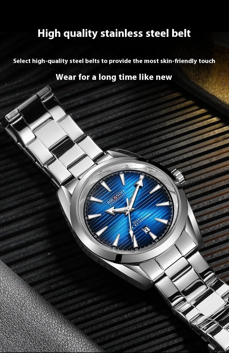 Men's Watch Business Classic Quartz Watch Luminous Waterproof - Aaryan Malik اريان مالك