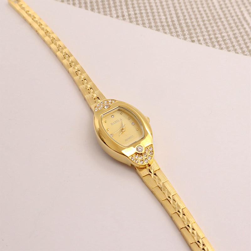 Women's Fashion Alluvial Gold Vintage Pineapple Pattern Watch - Aaryan Malik اريان مالك