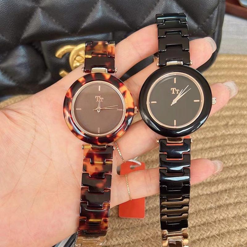 Hawksbill Amber Retro Fashion Saving High Sense Women's Watch - Aaryan Malik اريان مالك