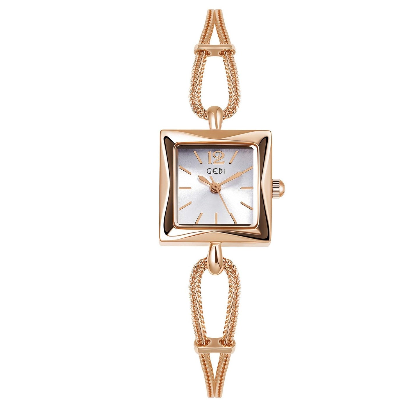 High-grade Simple Small Square Plate Alloy Bracelet Watch Antique Style - Aaryan Malik اريان مالك