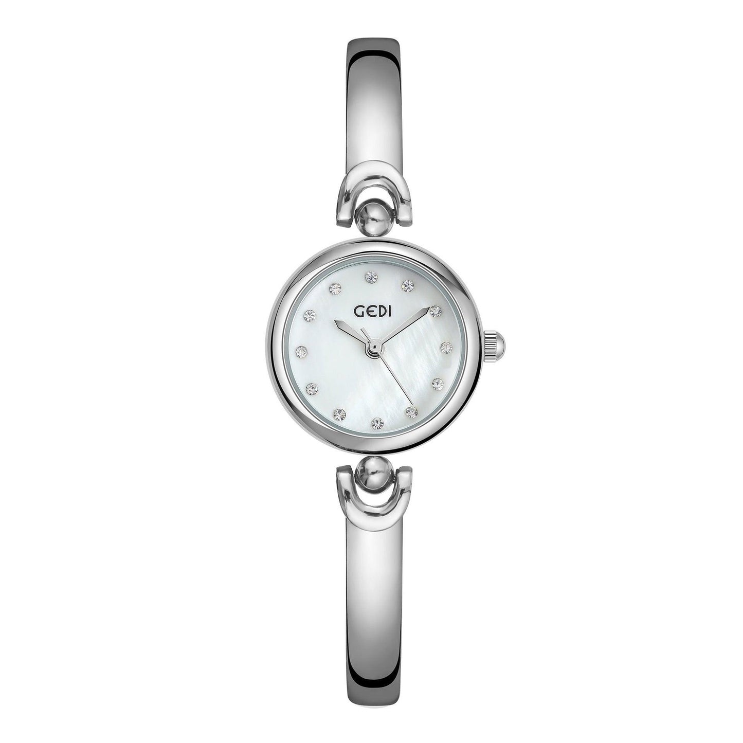Simple Design Small Exquisite Round Dial Bangle Watch Quartz Watch - Aaryan Malik اريان مالك