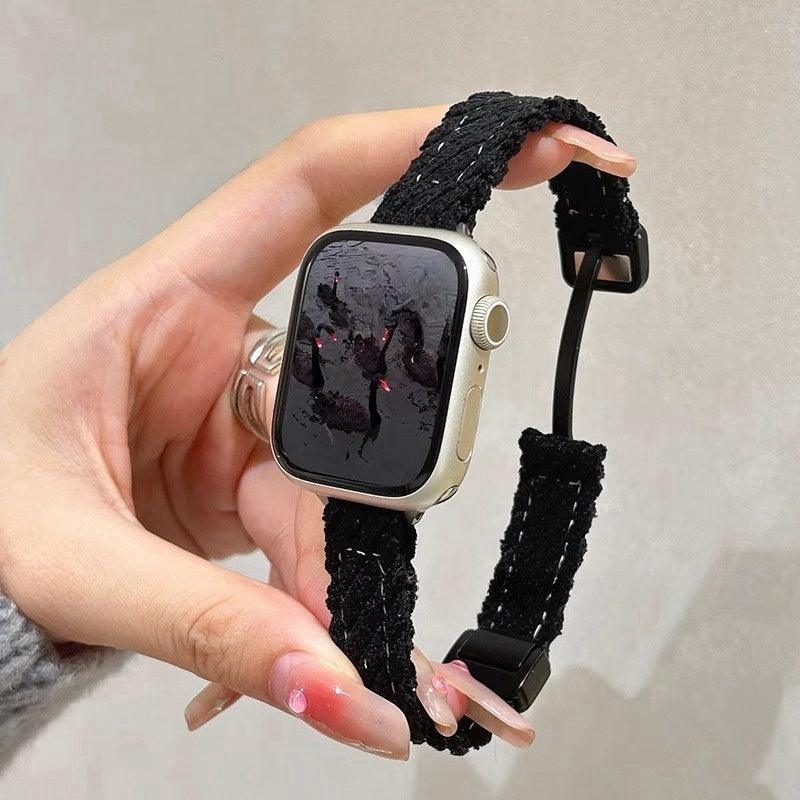 Watch Strap Fashion Casual Plush Knitted Autumn And Winter Women's - Aaryan Malik اريان مالك