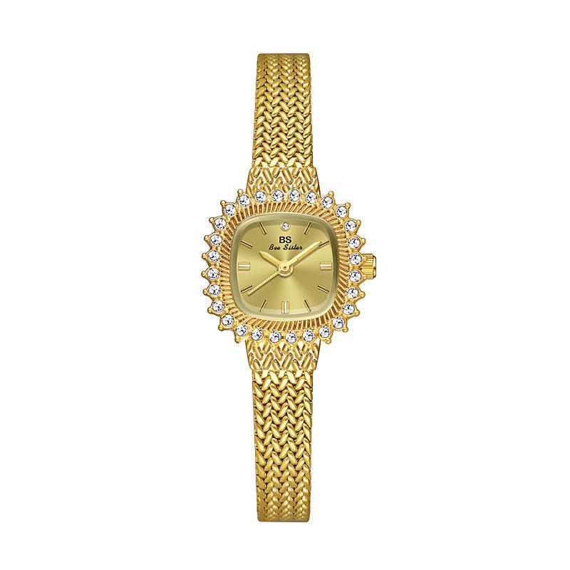 Retro Lucky Small Square Wheat Mini Watch - Aaryan Malik اريان مالك