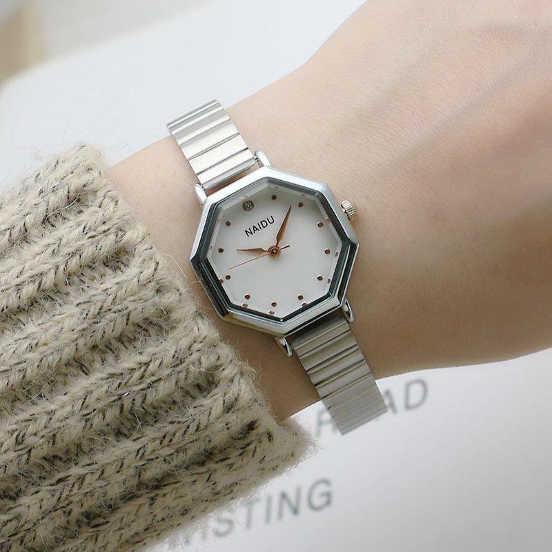 Shaped Woven Mesh Belt Women's Watch - Aaryan Malik اريان مالك