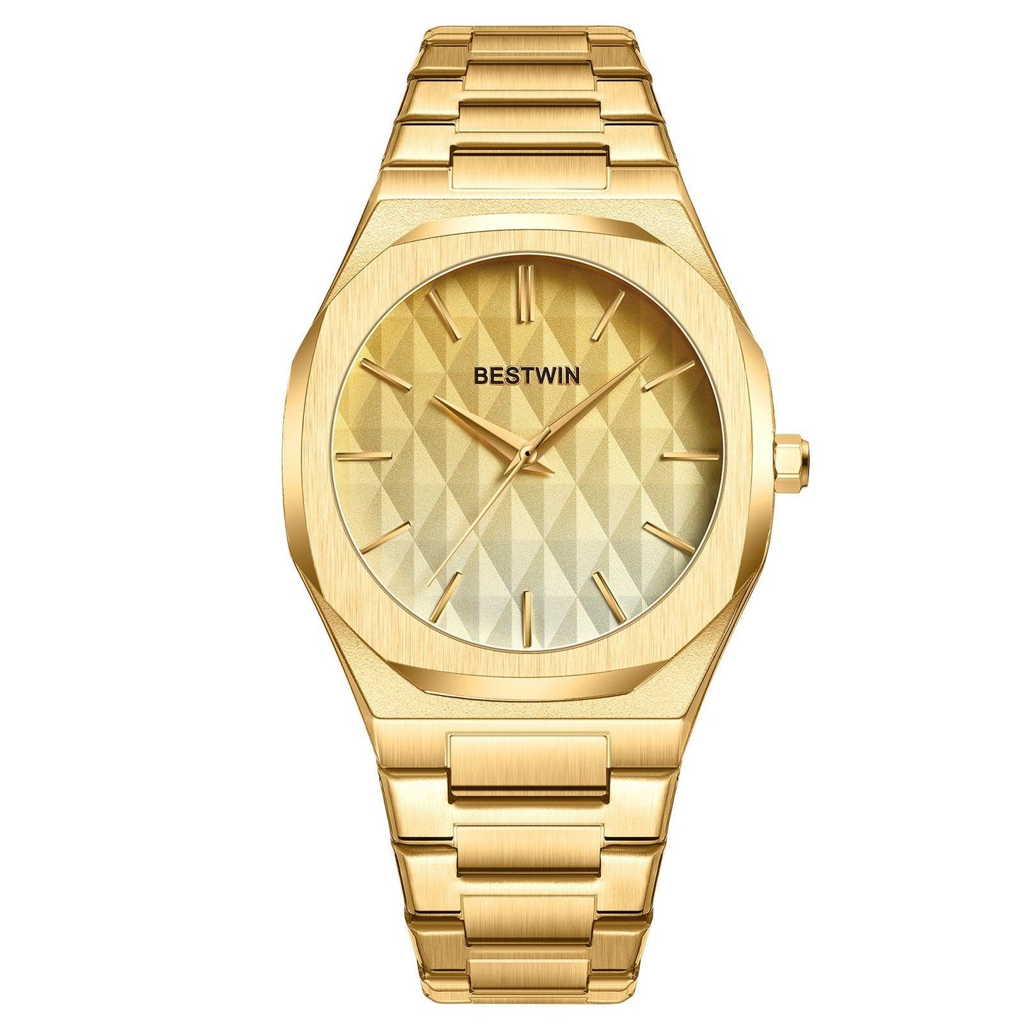 Embossed Dial Fashion Men's Watch - Aaryan Malik اريان مالك