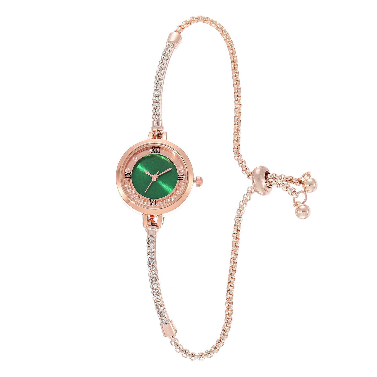 Fashion Diamond Round Women's Quartz Watch - Aaryan Malik اريان مالك