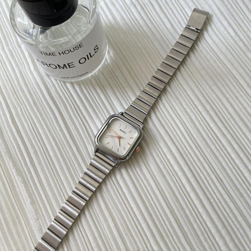 Women's Silver Bamboo Strap Watch - Aaryan Malik اريان مالك