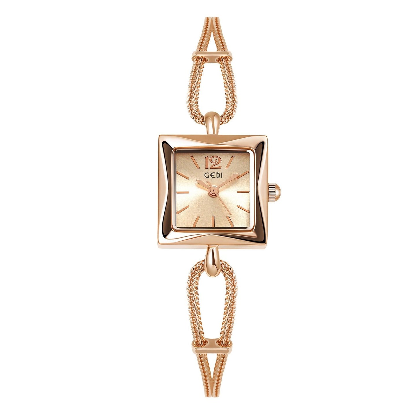 High-grade Simple Small Square Plate Alloy Bracelet Watch Antique Style - Aaryan Malik اريان مالك