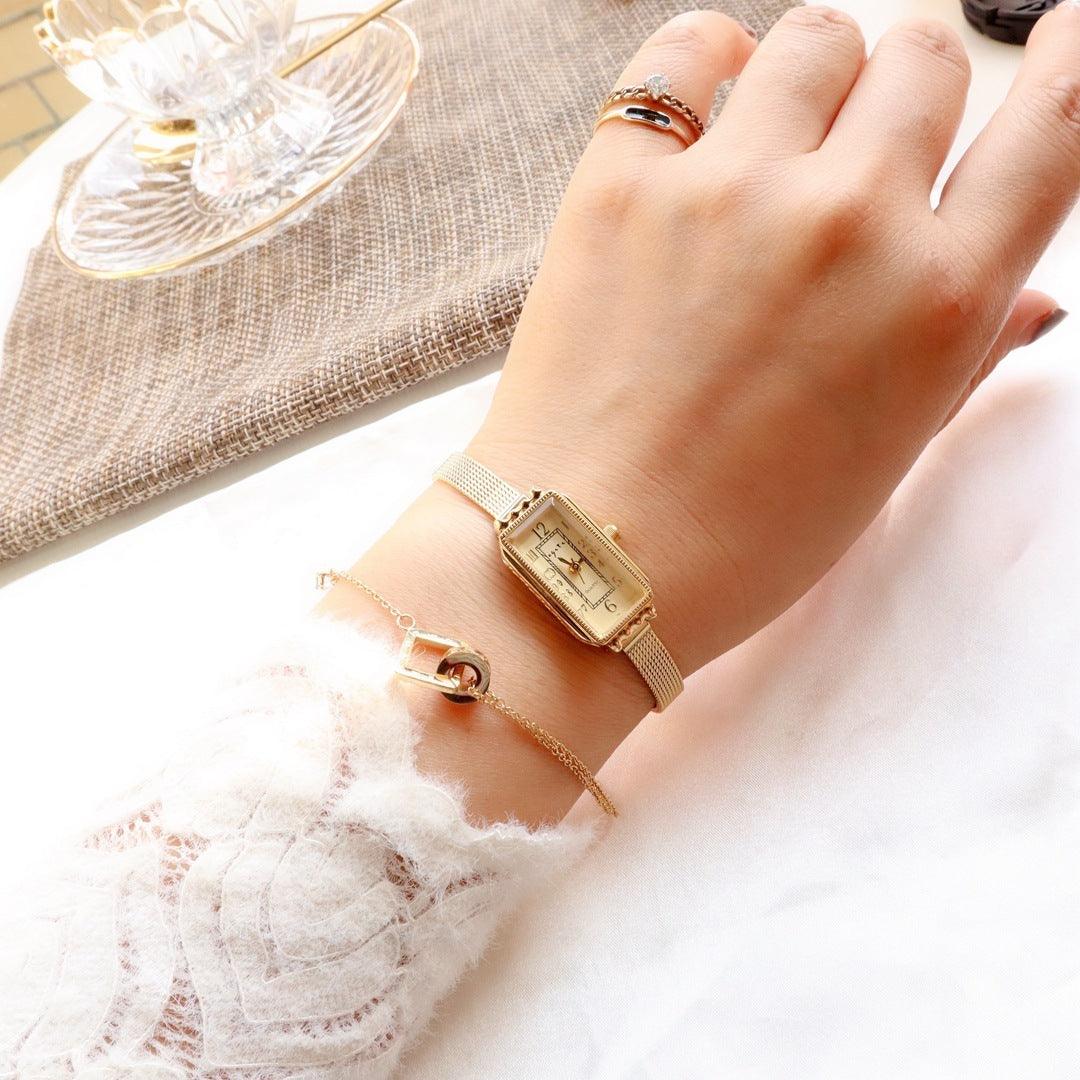Carved Retro Fashion And Personalized Square Head Watch - Aaryan Malik اريان مالك