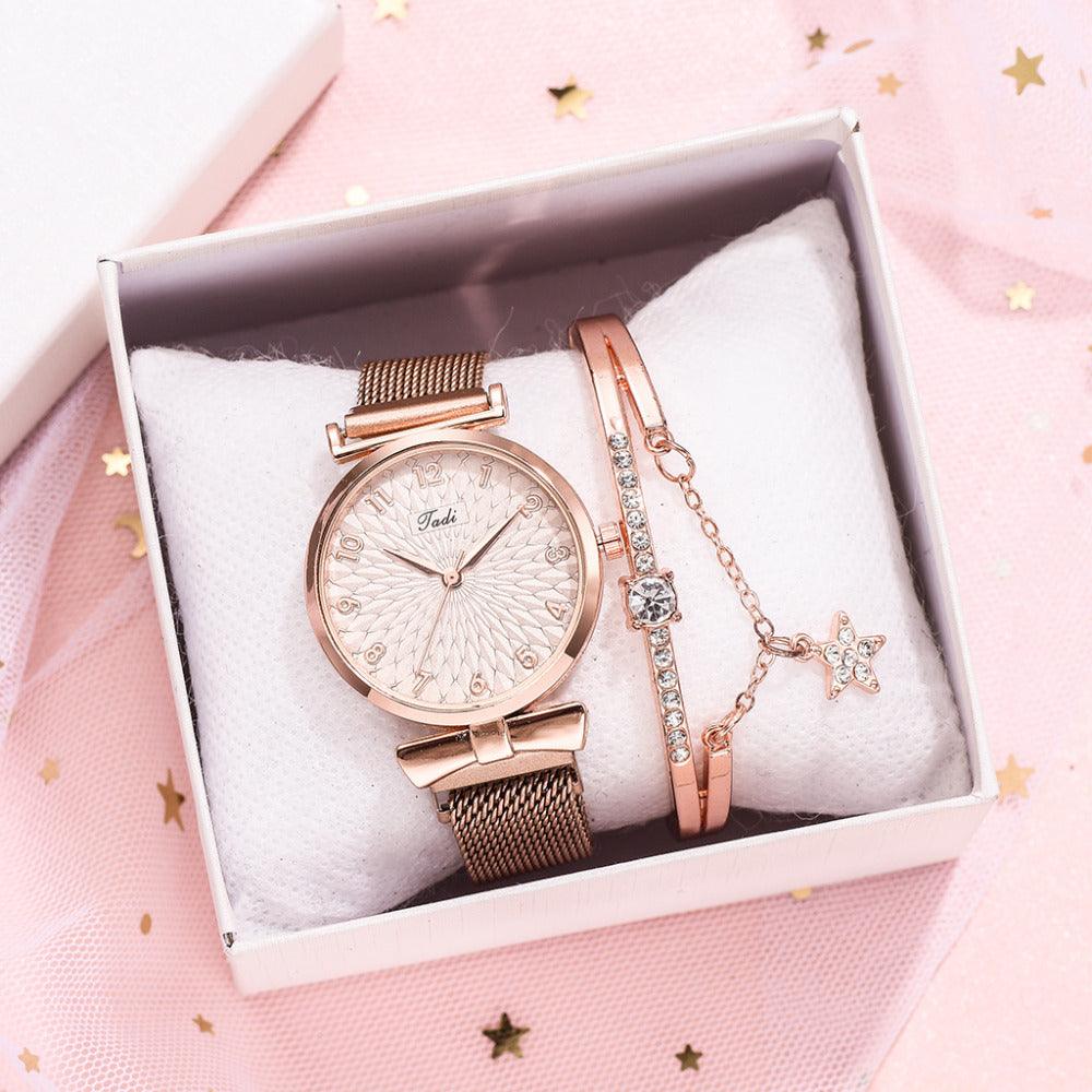 Women's Digital Alloy Watch Bracelet - Aaryan Malik اريان مالك