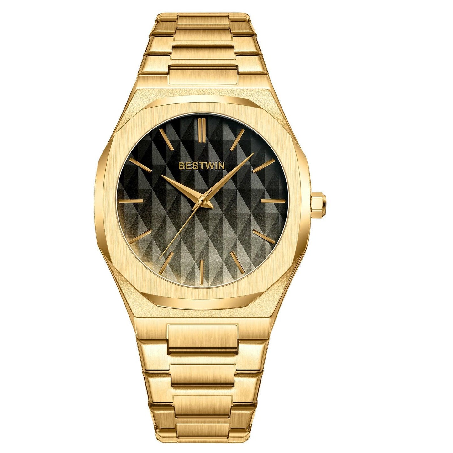 Embossed Dial Fashion Men's Watch - Aaryan Malik اريان مالك