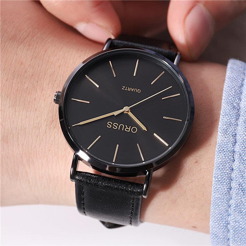 Men's Light Luxury Ultra-thin Belt Watch - Aaryan Malik اريان مالك
