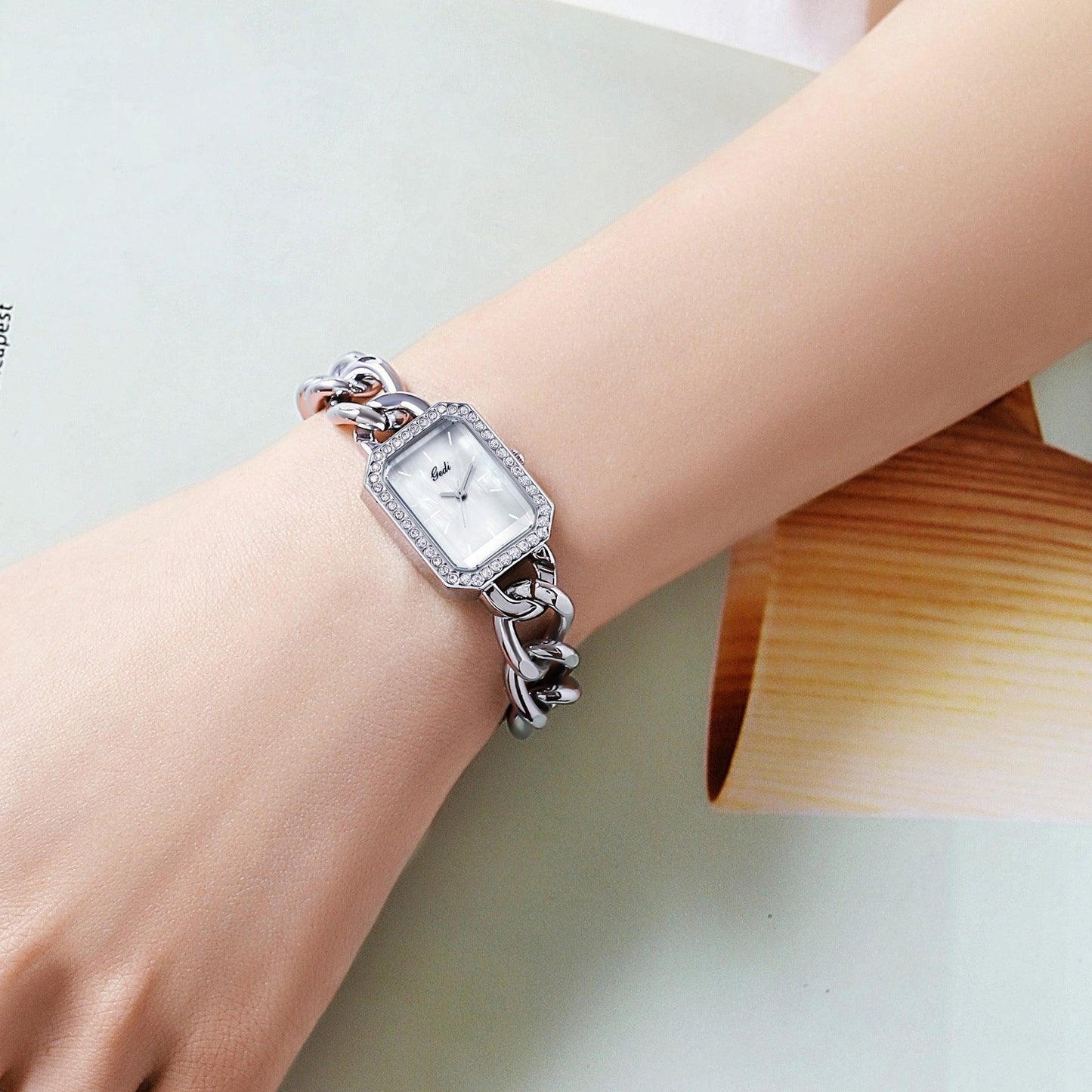 Square Watch Women's Light Luxury And Simplicity Watch - Aaryan Malik اريان مالك