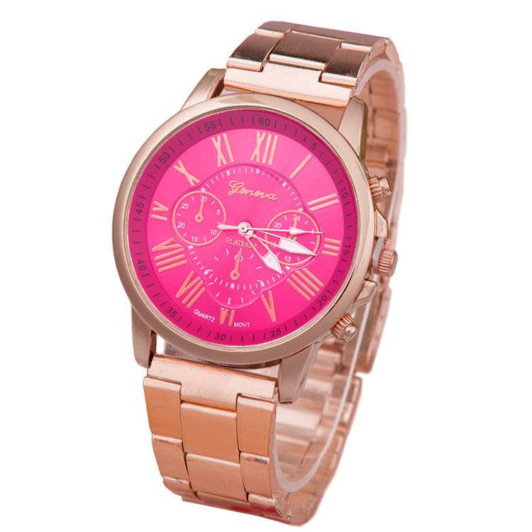 Women's Leisure Alloy Steel Belt Quartz Watch - Aaryan Malik اريان مالك