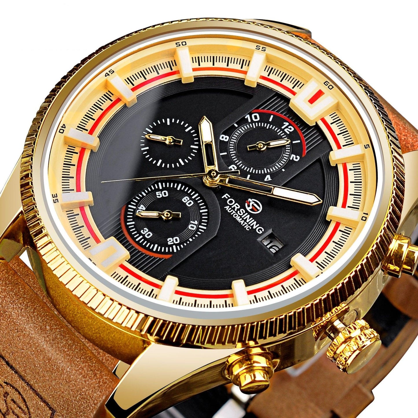 30 M Waterproof Men's Week Calendar Automatic Mechanical Watch - Aaryan Malik اريان مالك