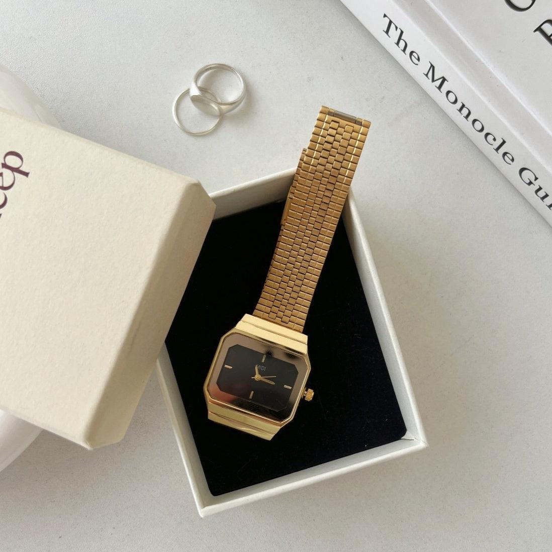 Light Luxury Cold Style High-grade Square Large Dial Watch For Women - Aaryan Malik اريان مالك