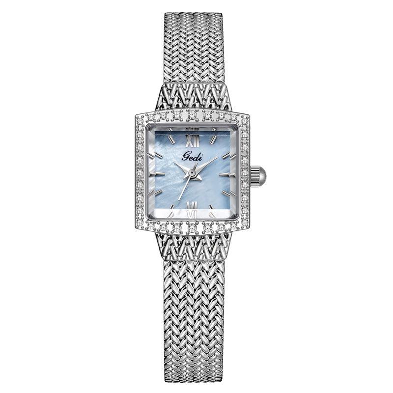 Niche Fritillary Light Luxury Square Plate Waterproof Quartz Watch - Aaryan Malik اريان مالك