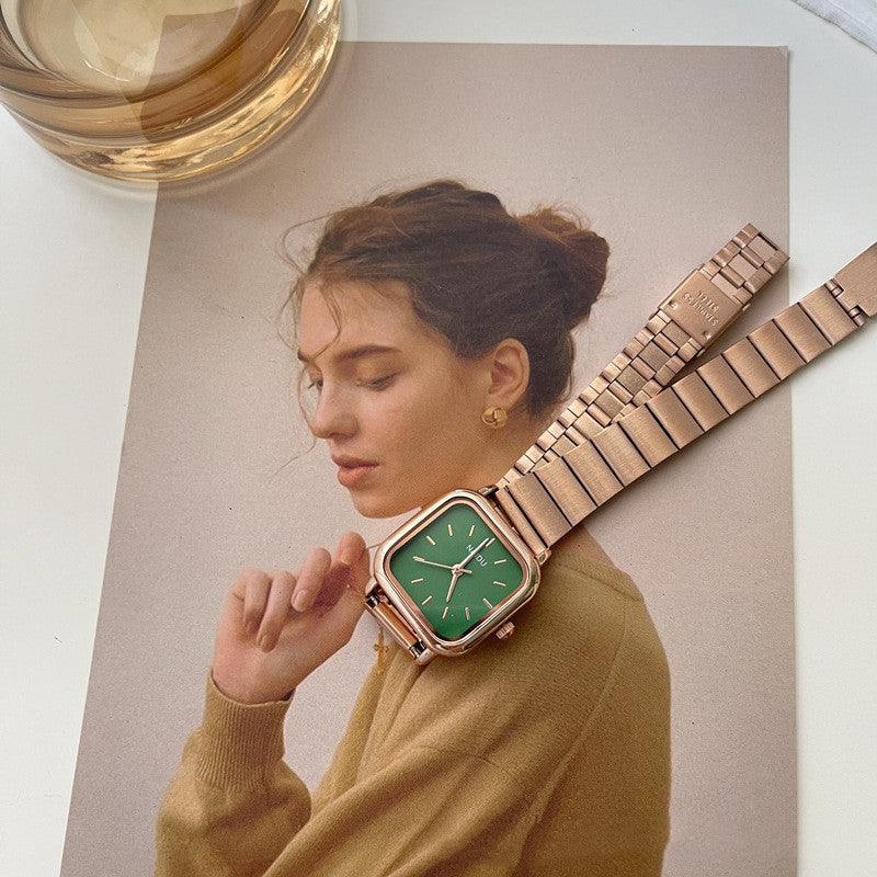 Women's Silver Bamboo Strap Watch - Aaryan Malik اريان مالك