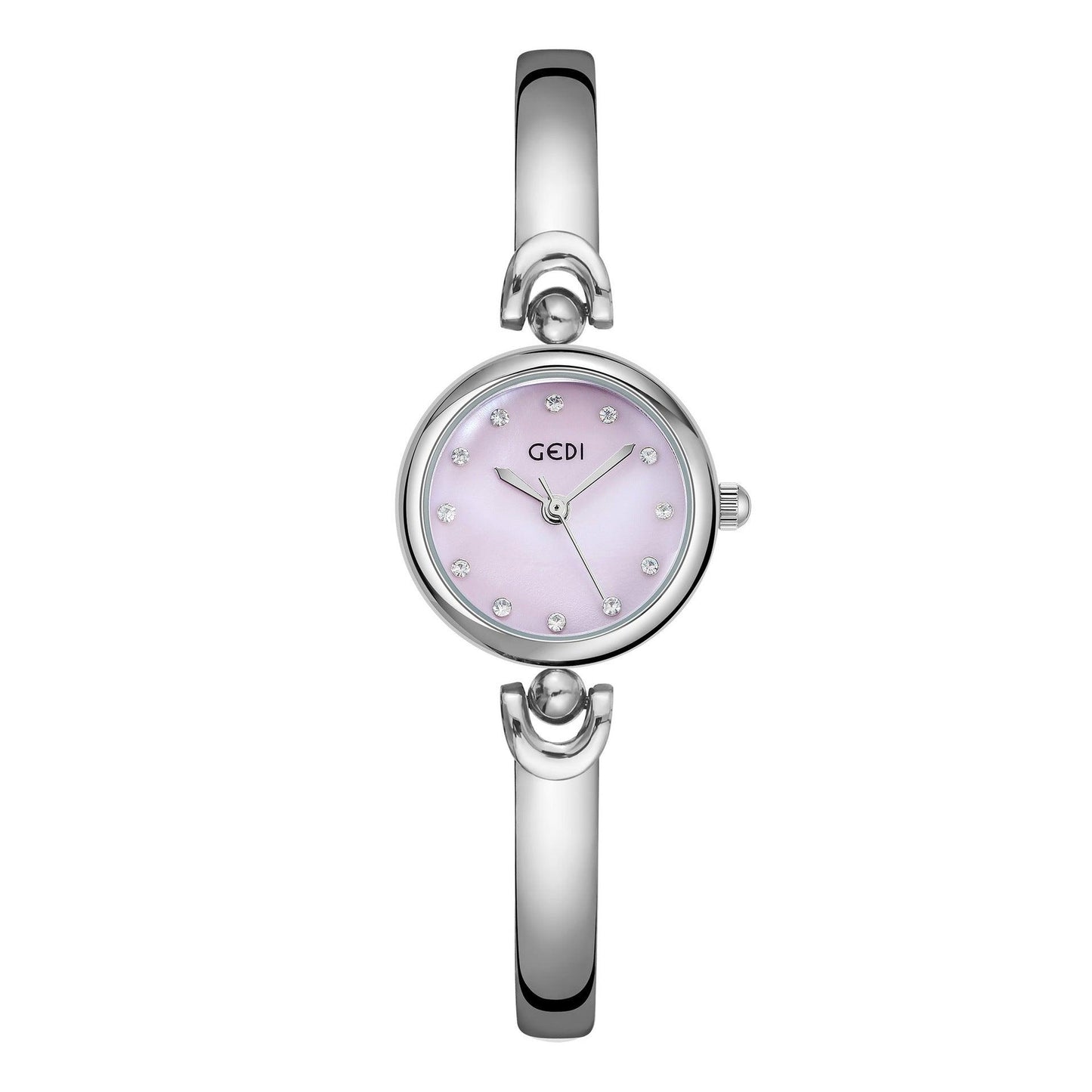 Simple Design Small Exquisite Round Dial Bangle Watch Quartz Watch - Aaryan Malik اريان مالك
