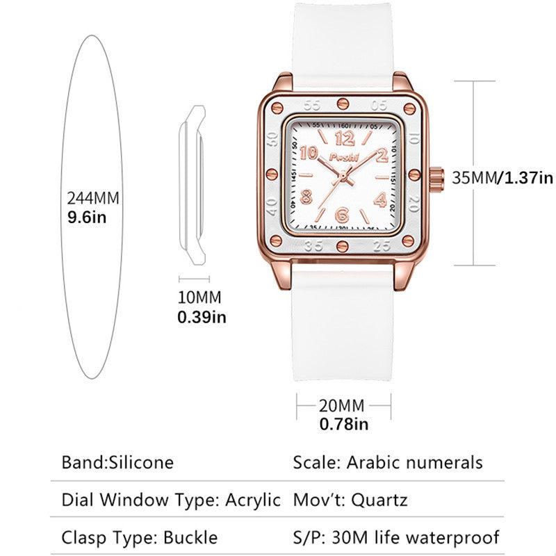 Women's Square Simple Fashion Quartz Watch - Aaryan Malik اريان مالك