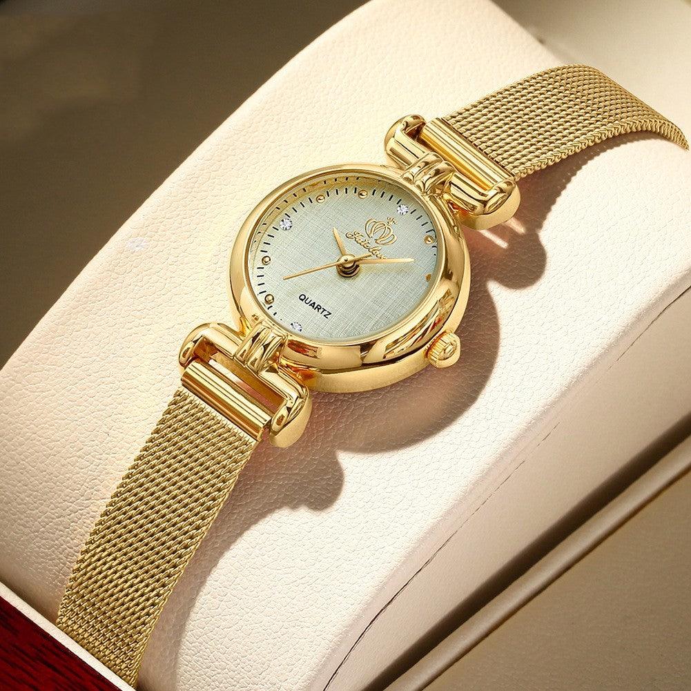 Women's Student Trendy Quartz Watch With Mesh Chain - Aaryan Malik اريان مالك