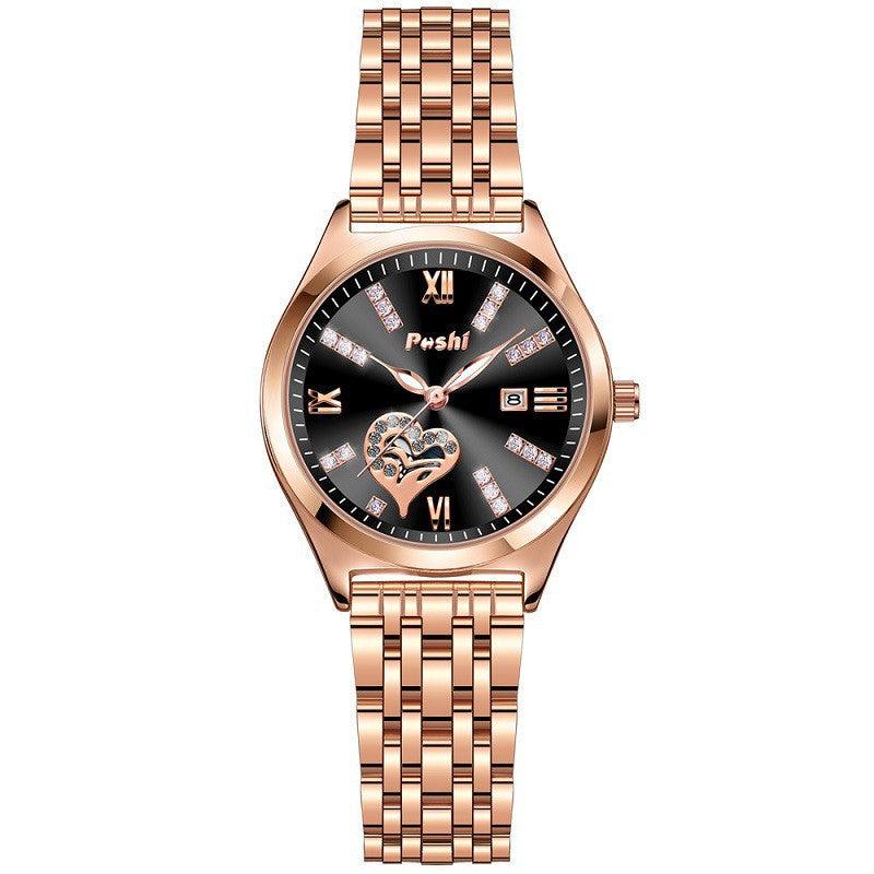 Women's Fashion Casual Waterproof Calendar Luminous Watch - Aaryan Malik اريان مالك