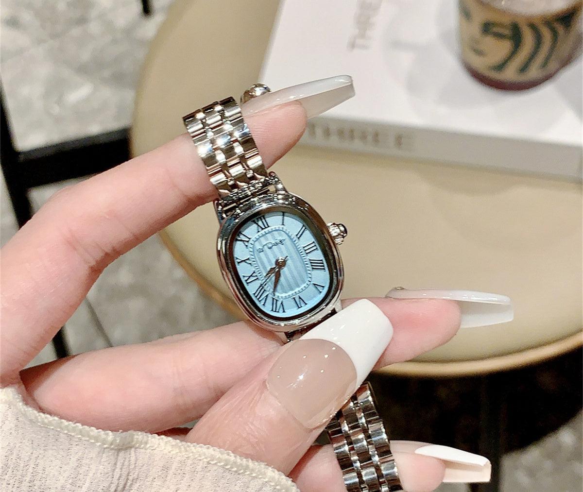 Niche Roman Scale Steel Watch Female - Aaryan Malik اريان مالك