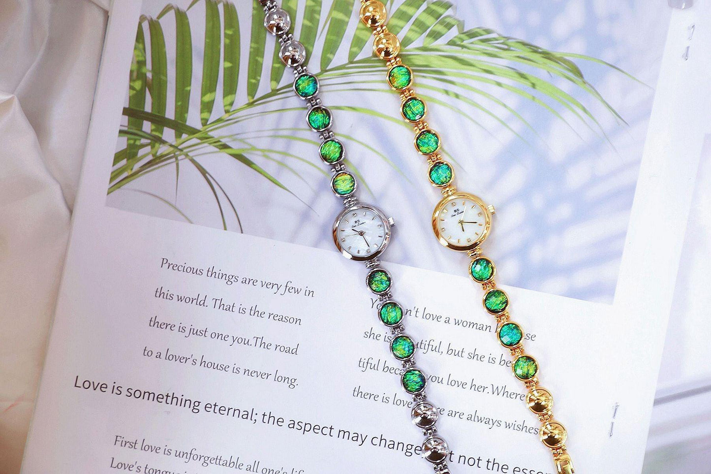 Glow Rough Stone INS Malachite Colorful Women's Watch - Aaryan Malik اريان مالك